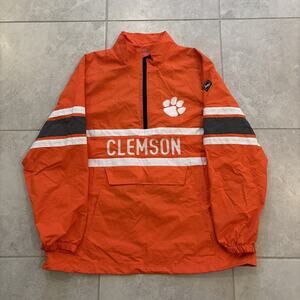 Franchise Club Clemson Half Zip Jacket Mens Size XXL Polyester Lined Windbreaker